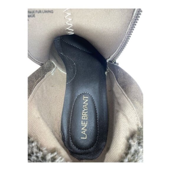 PB3 Lane Bryant Emma Fur Lined Wedge Ankle Bootie Women's 9Wide - Picture 8 of 10
